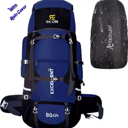 re-on 80 Ltrs Trekking Bag Outdoor Hiking Backpack Travel Backpack With Rain Cover Rucksack- 80 L-picture-27