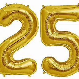 aadittral Solid 25 Number Foil Balloon #025 Letter Balloon-picture-28