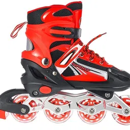 toyox Kids-Teen Adjustable Inline Skates for Outdoor Skates-m size In-line Skates In-line Skates - Size 6-9 UK image 4