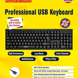 ADNet AD-KB-151 Wired USB Standard Desktop Keyboard Compatible with Desktop, Laptop, Mac-picture-14