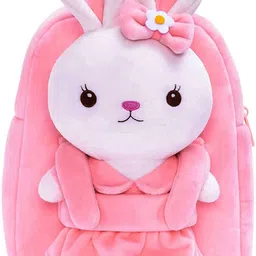 frantic Kids Soft Animal Cartoon Velvet Plush School Bag (Full Body Rabbit) Plush Bag-picture-22