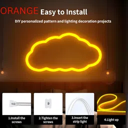 shinepark 600 LEDs 5 m Orange Steady Strip Rice Lights image 2