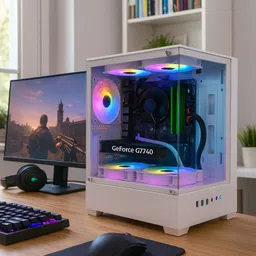 Nodraj Gaming PC Core i7-4th Gen (16 GB RAM/NVIDIA GeForce GT 740 Graphics/512 GB SSD Capacity/Windows 11 Home (64-bit)/4 GB Graphics Memory) Gaming Tower with MS Office image 2