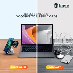 Inbase Ether WL152 15W Wireless Charger, Compatible with iphone and Android Charging Pad image 5