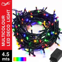 24 energy 14 LEDs 4.5 m Multicolor Flickering, Steady Bulb Rice Lights-picture-42