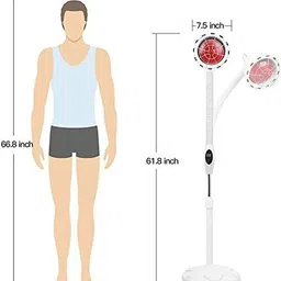 biotronix IR Lamp With Stand(Height Adjustable)Imported and Intensity Control Medical Reacher & Grabber image 3