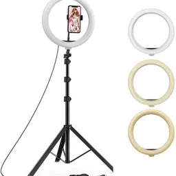 MOTOFLY 10 inch Light with 7 Feet Tripod Stand Ring Flash Ring Flash-picture-12