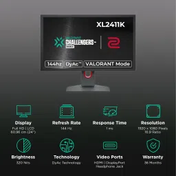 BenQ ZOWIE 60.96 cm (24 inch) Full HD TN Panel LCD Height Adjustable Gaming Monitor with DyAc Technology image 3