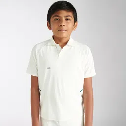 KIDS CRICKET WHITE POLO P 500 POLO ECO-image-84