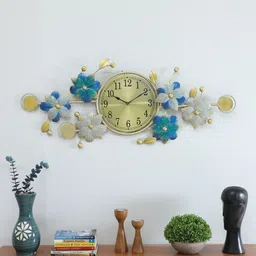 toughcrafts Iron Flowers Clock Frame image 1