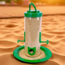 sage Hanging Bird Feeder for Garden & Balcony | Outdoor Food Dispenser Window Bird Feeder Bird Feeder image 1