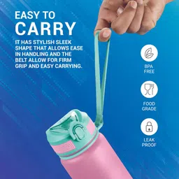 milton Gen'Z Water Bottle(Stay Strong) with Straw 1000 ml Shaker image 4