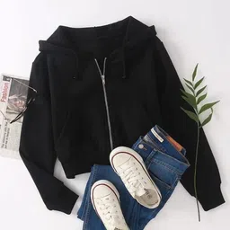 milaca fashion Women Full Sleeve Solid Hooded Sweatshirt-picture-17