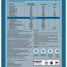 nutrikona Thunder Powder Preworkout Shots- Instant Energy & Performance-25 servings Pre Workout image 2