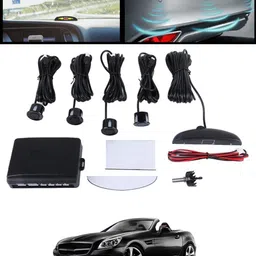 Black 4pcs Compact Design Reverse Parking Sensor For Vehicle-244 Universal Black Car Safety Parking Camera 4 Pcs-244 Parking Sensor-image-22