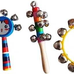 rainbowstore High Quality Bell Sound Rattles (Pack of 3) Rattle-picture-28