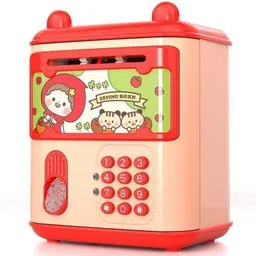 sarasi ATM Bank for Kids with Finger Print Smart Sensor, ATM Money Bank With Sound Coin Bank image 4