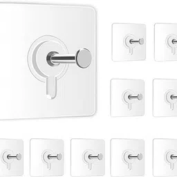 hhbr Photo Frame Hanging Hooks for Wall Without Drilling Self-Adhesive transparent Hook 20 image 1