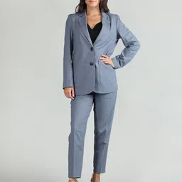 dlanxa Women Single Breasted Solid Suit-picture-32