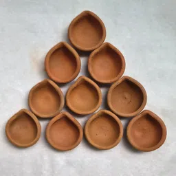 Aastha Vatika Diya Set Terracotta (Pack of 12) Table Diya Set-picture-48
