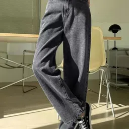 blue poison Women Straight Fit High Rise Light Blue Jeans-picture-27