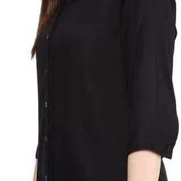 funday fashion Women Regular Fit Solid Party Shirt image 4