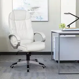 Palarial Elite White Executive Chair Leatherette Office Executive Chair-picture-21