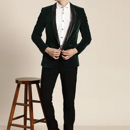 invictus Men Solid Tuxedo Style Party Blazer-picture-28