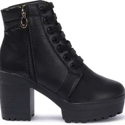 killer Women's Boots | Faux Leather, Trendy, Lace-Up & Zipper Boots for Women & Girls Boots For Women image 4