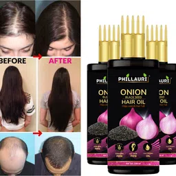 Red Onion Hair Oil - WITH COMB APPLICATOR- Black Seed Onion Oil Hair Oil-image-10