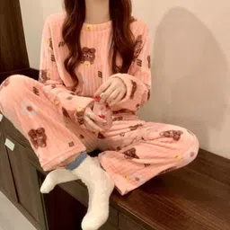 lugo Women Night Suit Set Multicolor Printed image 1