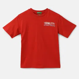 United Colors of Benetton Boys Typography Round Neck Pure Cotton Boxy T-shirt-picture-7
