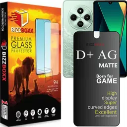 BizzBoxx Tempered Glass Guard for POCO C75 5G, POCO C75, C 75, C75, POCO C75 5G D+ AG Matte, temper glass, Matte temper glass, screen guard, temper glass, D+ AG Matte, With Camera Cut-image-17