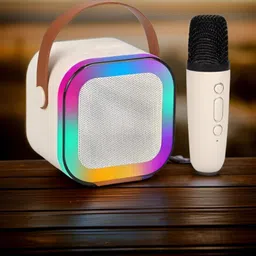 fronz G68_K12Wireless karaoke mic speaker with Bluetooth compatibility and RGB lights 10 W Bluetooth Home Audio Speaker-picture-29