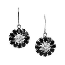 HIFLYER JEWELS Sterling Silver Floral Drop Earrings-picture-14