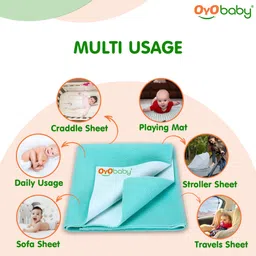 oyo baby Cotton Baby Bed Protecting Mat image 4