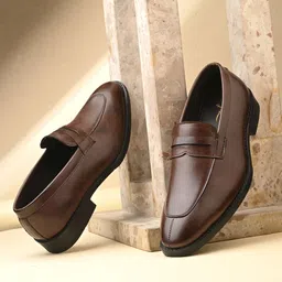 house of pataudi Lightweight Loafers With Soft Cushion Trendy Lace-Up Casual Shoes Loafers For Men-picture-18