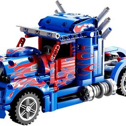 vaniha 619 Pcs Optimus Prime Building Block Truck Set, Construction Truck Blocks Toy-picture-21