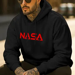 triptee Men Full Sleeve Printed Hooded Sweatshirt image 3