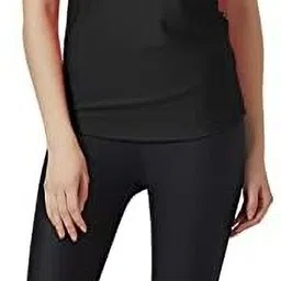 rzlecort Sports wear swimming wear water sports Women and girls swim two piece Solid Women Swim-dress Black Swimsuit-picture-19