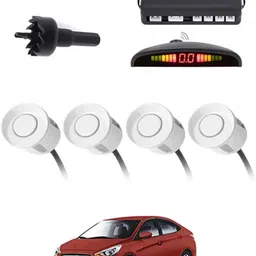 aarsh store Universal 4 White Reverse Parking Sensor-AF25N264 Universal 4 White Reverse Parking Sensor-AF25N264 Parking Sensor-picture-22