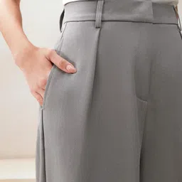 kotty Women Relaxed Grey Viscose Rayon Trousers image 5