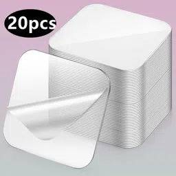 xiblay 6 cm 20 Pack : Double Sided Reusable Stickers 6cm×6cm Double-sided Sticker-picture-38