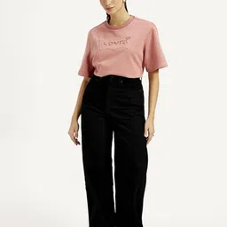 levi's Women Flared High Rise Black Jeans image 2