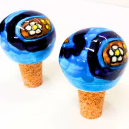 Decorative Wine Bottle Stopper, Handcrafted Ceramic Bottle Cork Stopper Ceramic Bottle Stopper-image-41