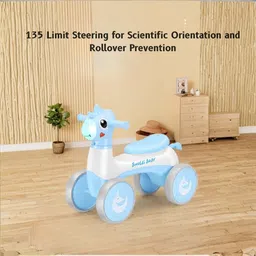 Amberz Shulei Kids Balance bike 1-3 years | Dazzling LED Light & Music KB-055 Tricycle image 3