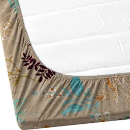 moonroof Cotton King Fitted (Elastic) 255 TC Printed Bedsheet image 4