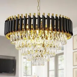 dreamy designs 600 MM k9 Crystal Modern Chandelier ,3-in-1 L.E.D. Light Colour Changing Jhumar Chandelier Ceiling Lamp-picture-14