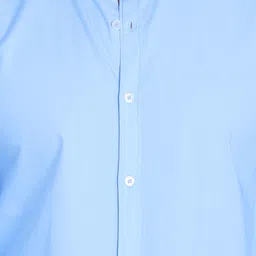 5th anfold Men Slim Fit Solid Mandarin Collar Casual Shirt image 5