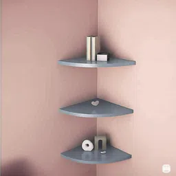 martemporium Corner Wall Rack Shelf for Home Decor & Storage – Space Saving Floating Shelf MDF (Medium Density Fiber) Wall Shelf image 1